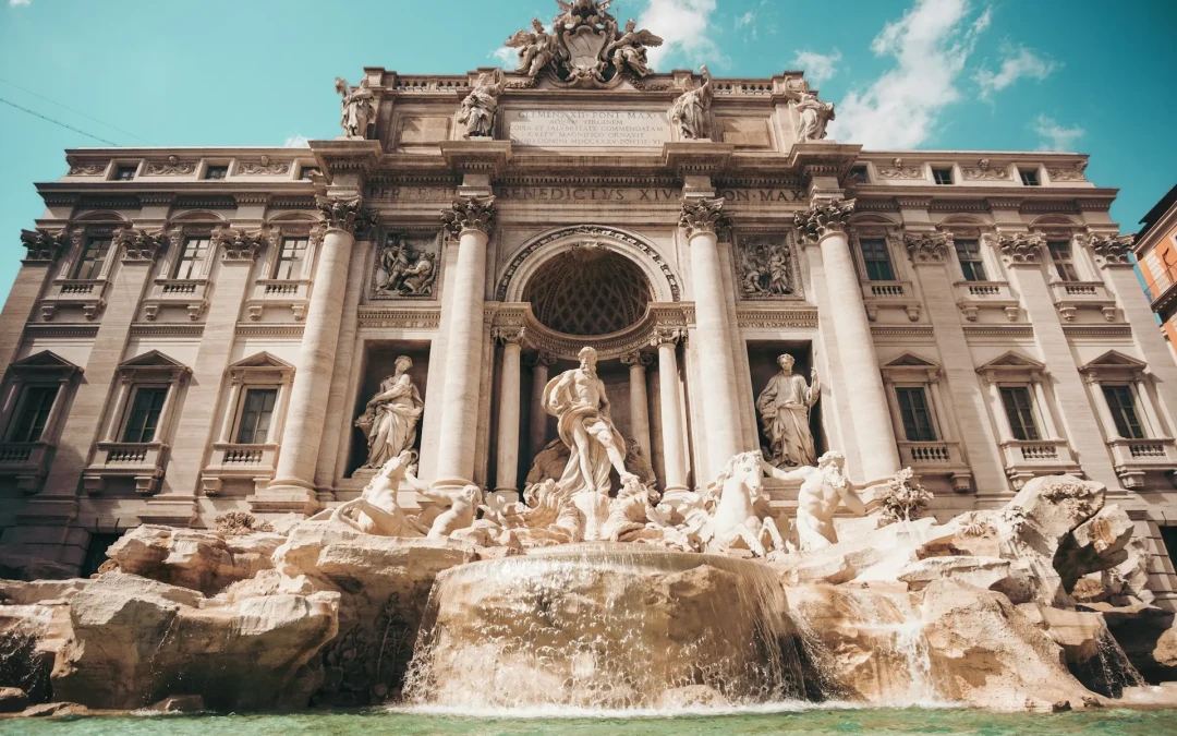 La célèbre Fontaine de Trevi à Rome en Italie
